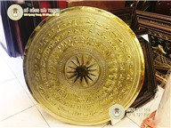 Mặt trống đồng gò mạ vàng 24k DK 60 cm
